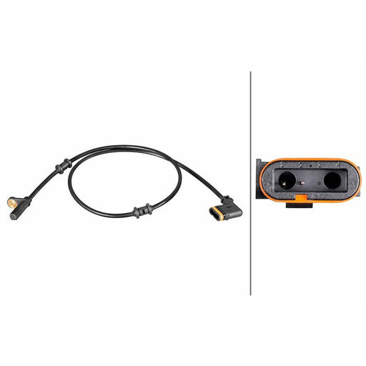 Hella ABS Wheel Speed Sensor Rear 6PU 358 216-651