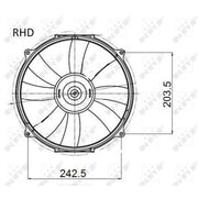 NRF Engine Cooling Fan 47045