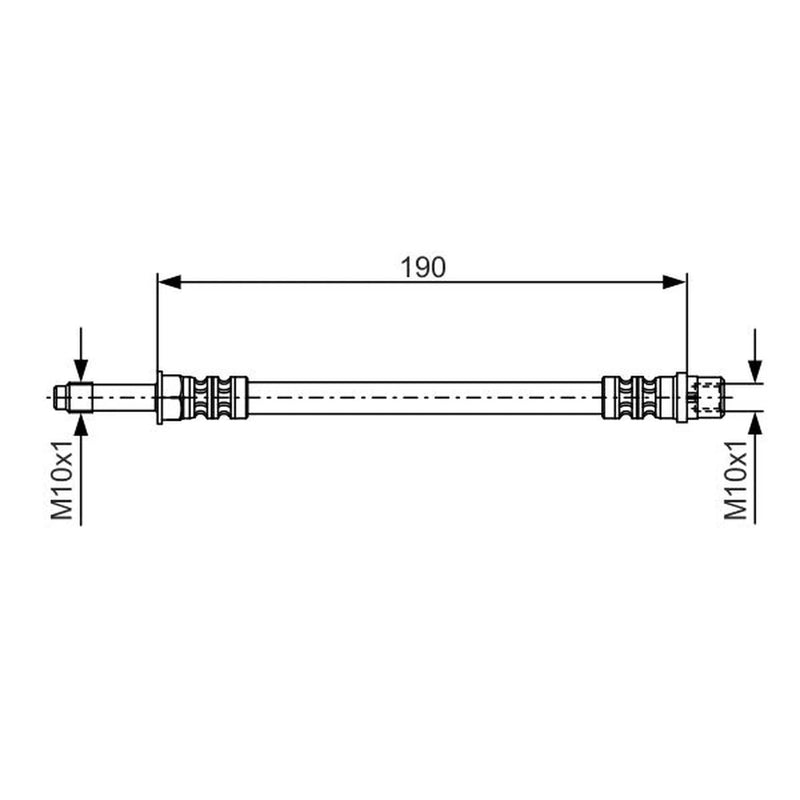 Bosch Brake Hydraulic Hose Line outer 1 987 476 310