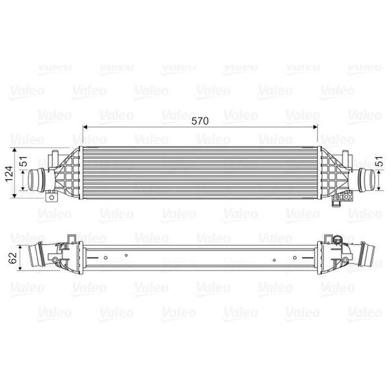 Valeo Intercooler (Charge Air Cooler) 818629