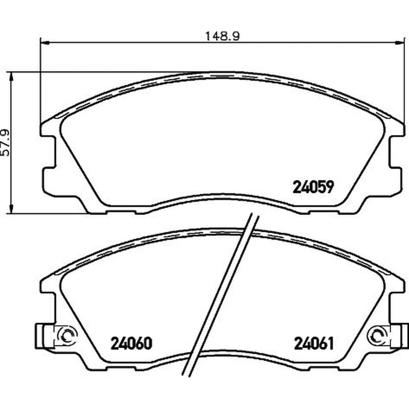 Mintex Front Brake Pad Set MDB2605