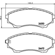 DON Front Brake Pad Set PCP1218