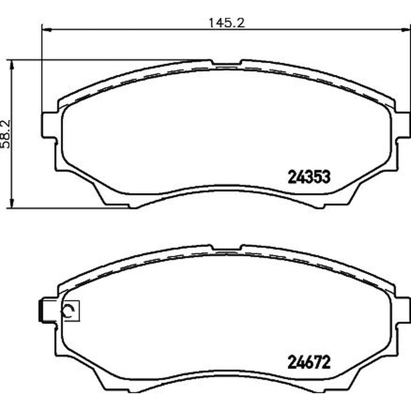 DON Front Brake Pad Set PCP1218