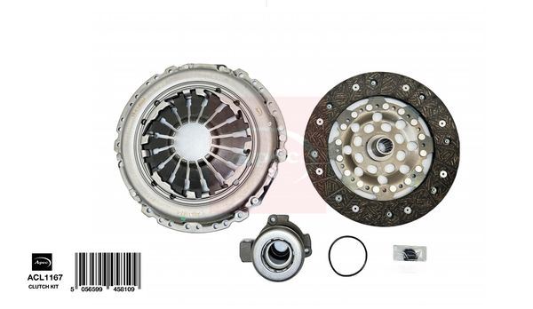 Apec Red Clutch Kit Set 3pc ACL1167