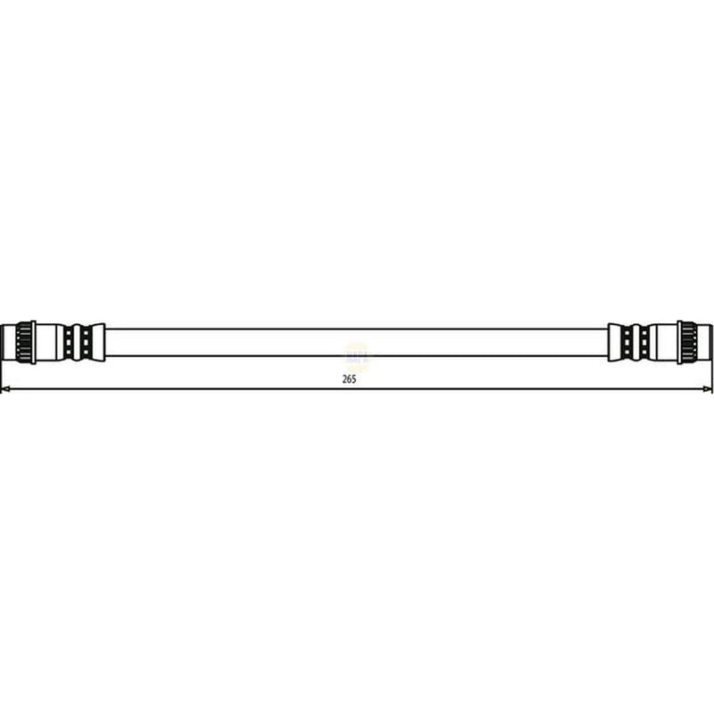 NAPA Brake Hydraulic Hose Line Rear Left NBH1223