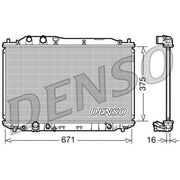 Denso Engine Radiator fits Honda Civic VII 2003-2005 1.3