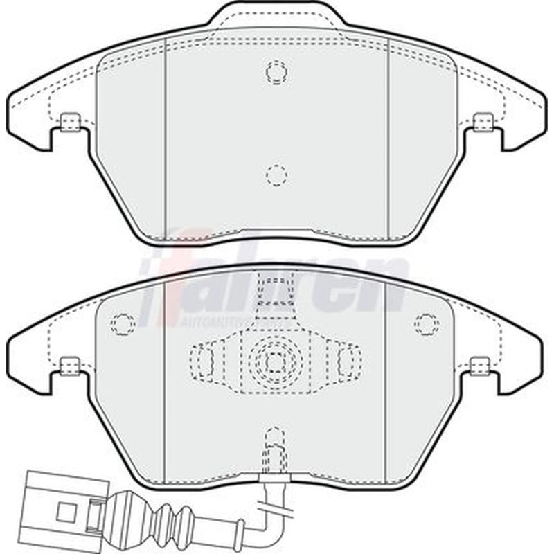 Fahren Front Brake Pad Set fits Audi A1 2010-2018 1.4 1.6 1.8 2.0