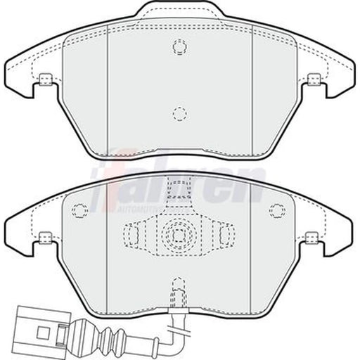 Fahren Front Brake Pad Set fits Audi A1 2010-2018 1.4 1.6 1.8 2.0