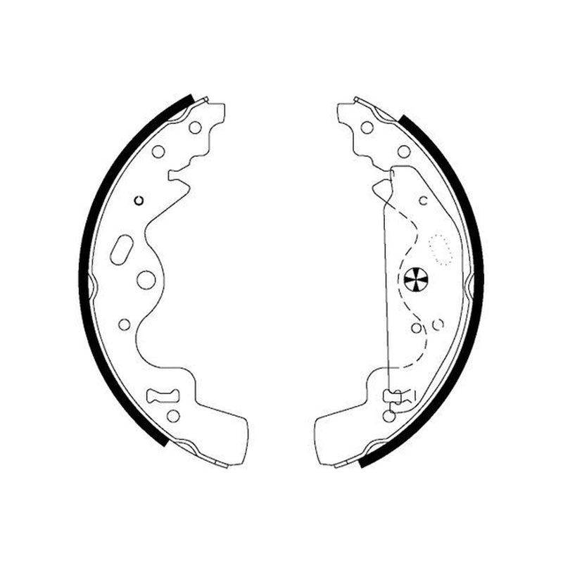 Mintex Brake Shoe Set Axle Kit MFR548
