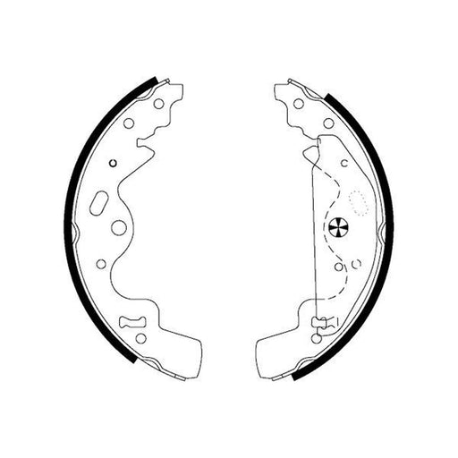 Mintex Brake Shoe Set Axle Kit MFR548
