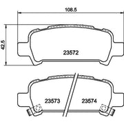 DON Rear Brake Pad Set PCP1330