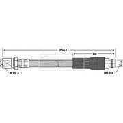 Borg & Beck Brake Hydraulic Hose Line Rear Right BBH6914