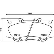 DON Front Brake Pad Set PCP1303