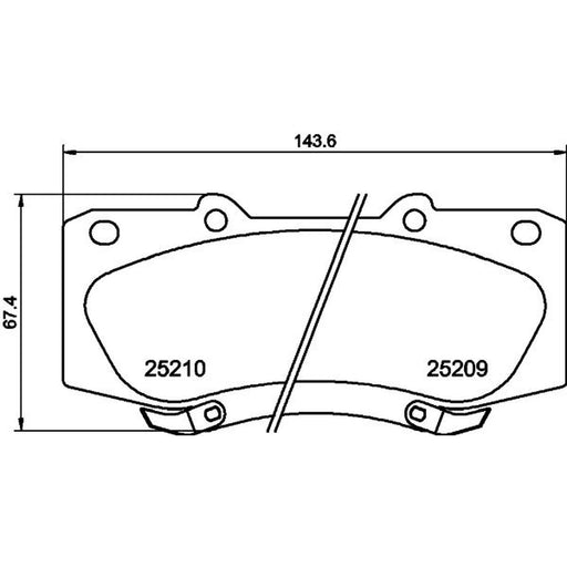 Mintex Front Brake Pad Set MDB3160