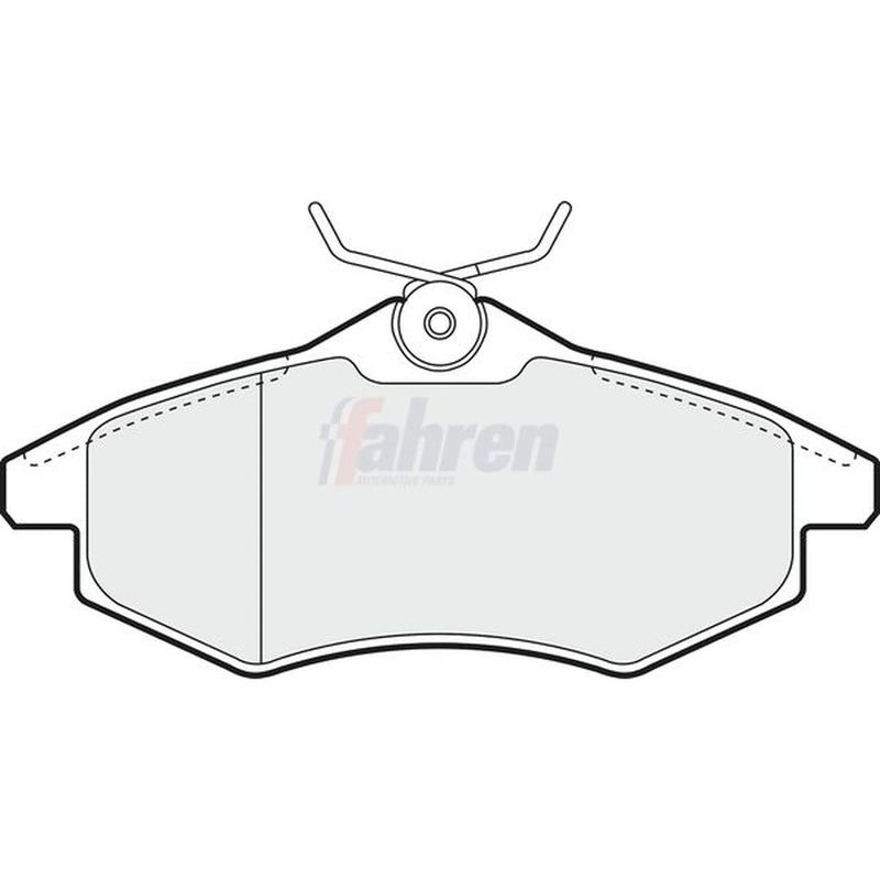 Fahren Front Brake Pad Set fits Citroën C2 2003-2012 1.1 1.4