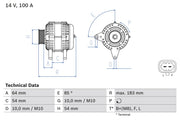 Bosch 0986083410 Alternator