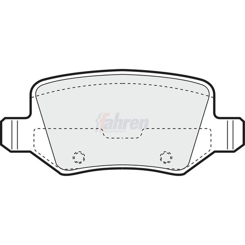 Fahren Rear Brake Pad Set fits Mercedes-Benz A-Class 1997-2012