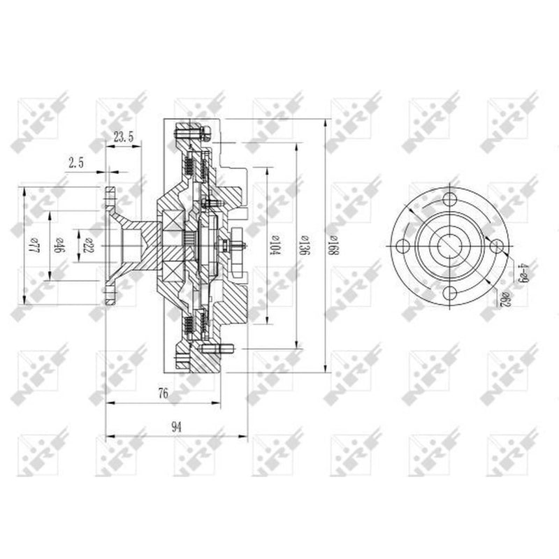NRF Radiator Fan Clutch 49621