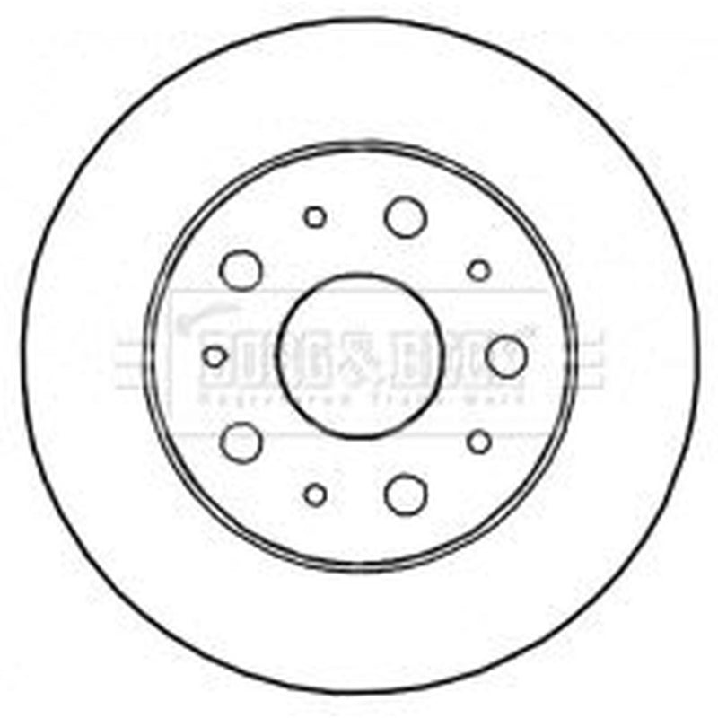 Borg & Beck 2 x Solid Rear Brake Discs BBD4621-x2