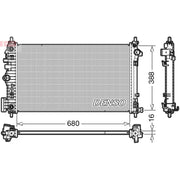 Denso Engine Radiator DRM20007