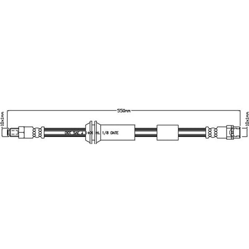 Abtex Brake Hydraulic Hose Line Right ABH1189