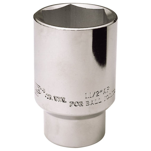 Draper Ball Joint Socket, 1/2" Sq. Dr., 38mm or 1.1/2" AF 26916 Draper  - Town Parts