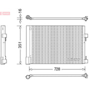 Denso Air Conditioning Condenser fits Renault Laguna 2008-2015 1.5 2.0 3.0 3.5