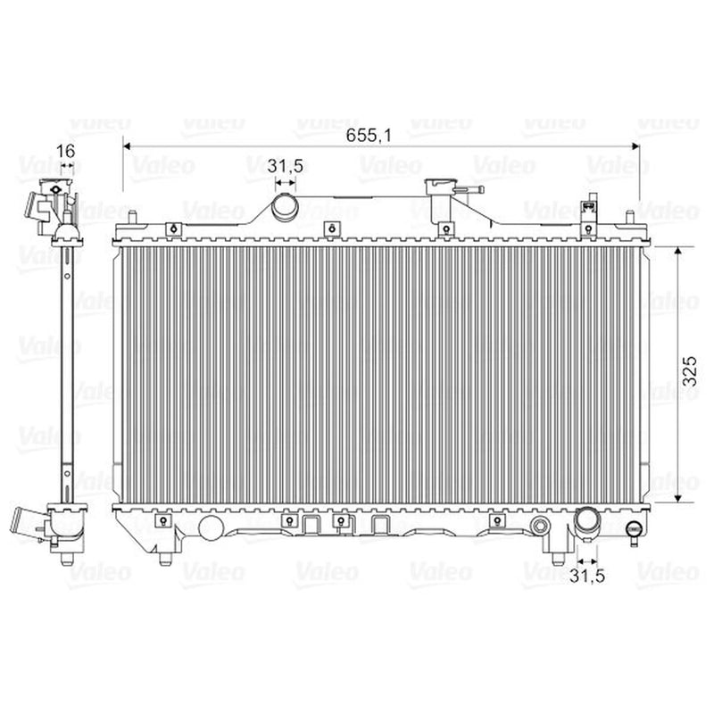 Valeo Engine Radiator 734401