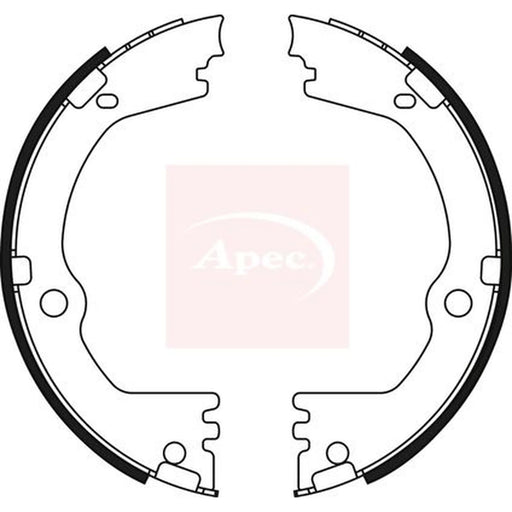 Apec Parking Brake Shoe Set SHU833