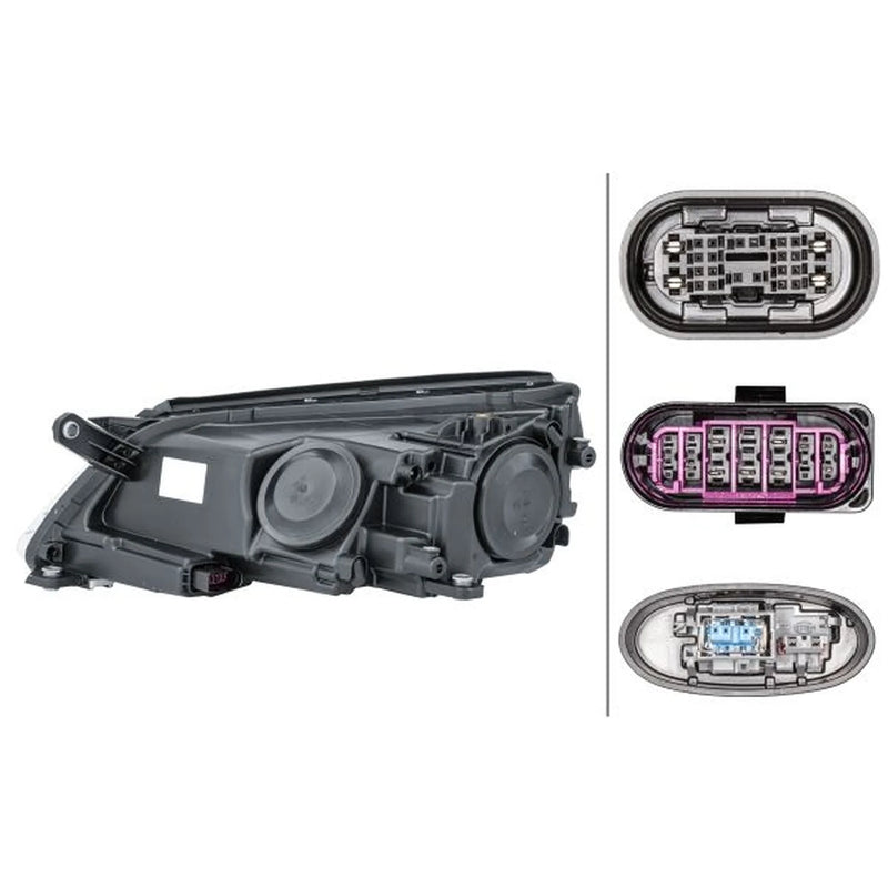 Hella Headlight Headlamp W5W Right 1ZS 009 549-221