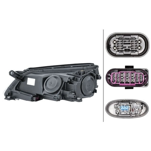 Hella Headlight Headlamp W5W Right 1ZS 009 549-221