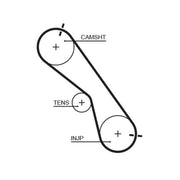 Gates Timing Belt Kit with Rollers K025560XS