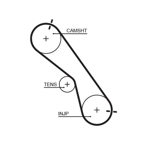Gates Timing Belt Kit with Rollers K025560XS