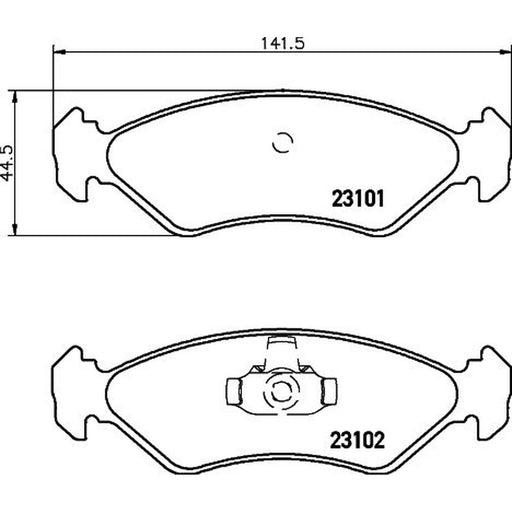 Mintex Front Brake Pad Set MDB1884