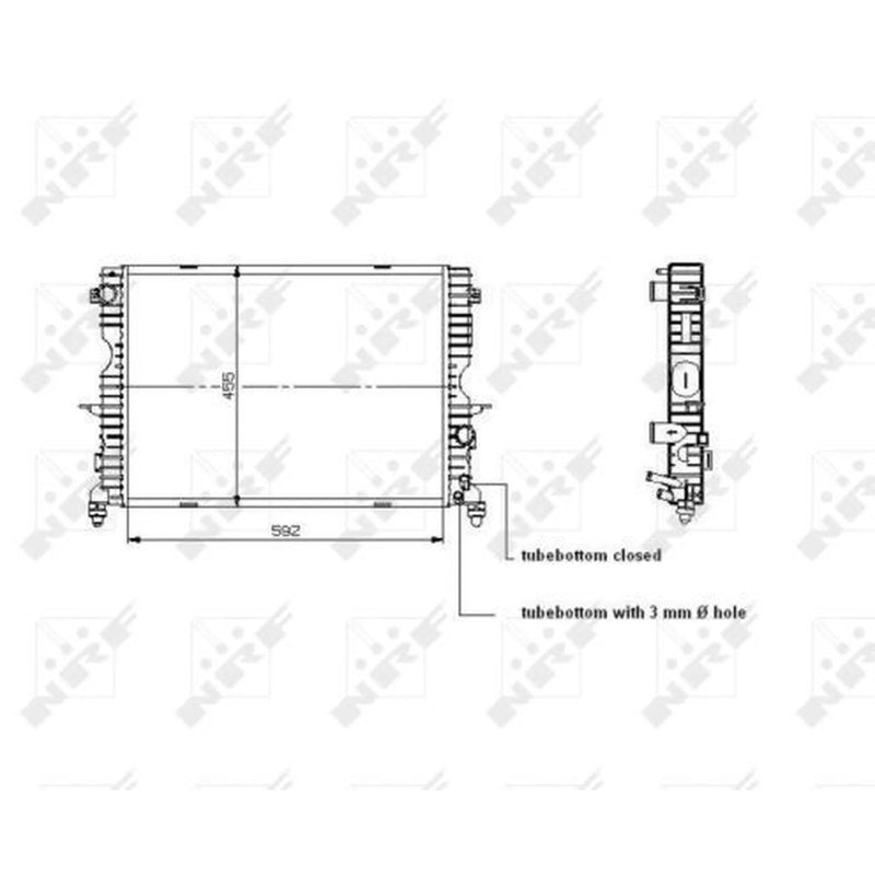 NRF Engine Radiator 509729
