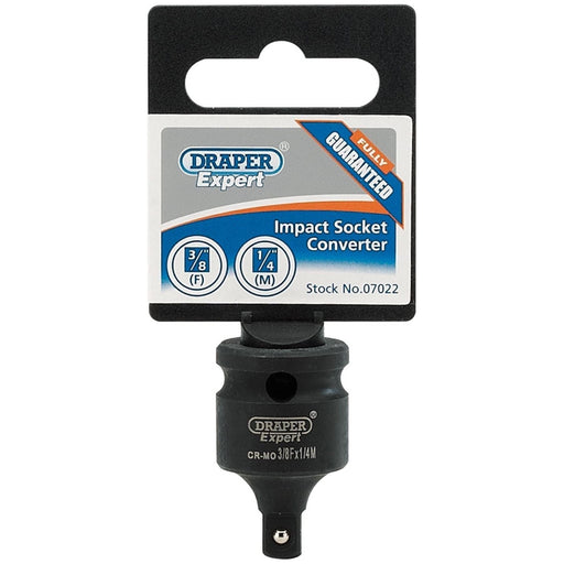 Draper Expert Impact Socket Converter, 3/8"(F) x 1/4"(M) 07022 Draper  - Town Parts