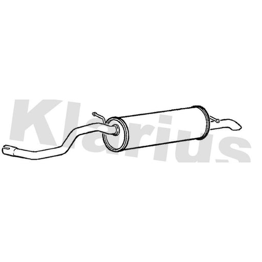 Klarius Box With Tail Pipe Rear VW890C