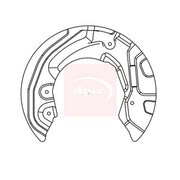 Apec Brake Disc Splash Guard Front Right ASG1019