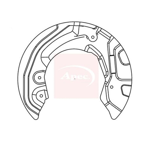 Apec Brake Disc Splash Guard Front Right ASG1019