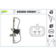 Valeo Electric Window Regulator Lifter Left Front 850880