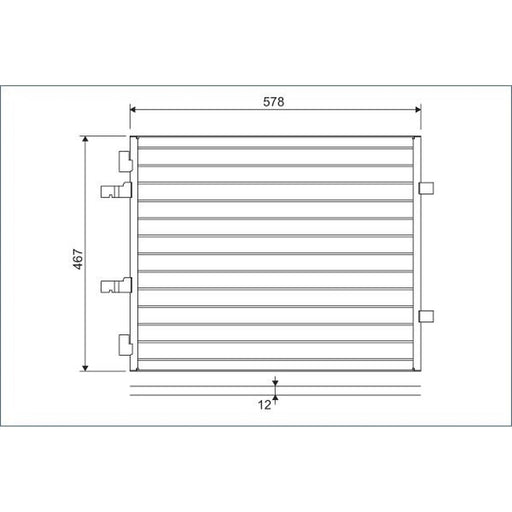 Valeo Air Conditioning Condenser 814172