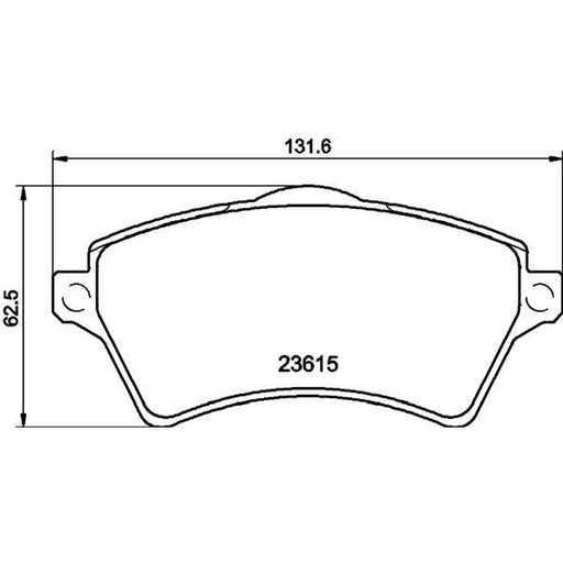 Mintex Front Brake Pad Set MDB2152
