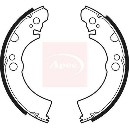 Apec Brake Shoe Set Axle Kit SHU342