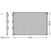 Denso Air Conditioning Condenser fits Vdl Futura 2010-2016