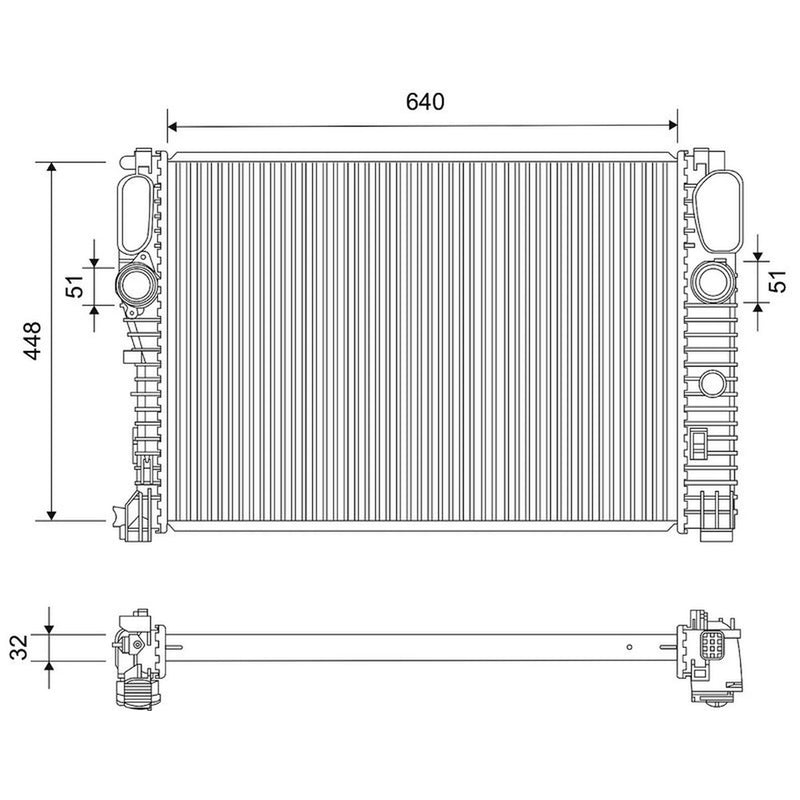 Valeo Engine Radiator 735120