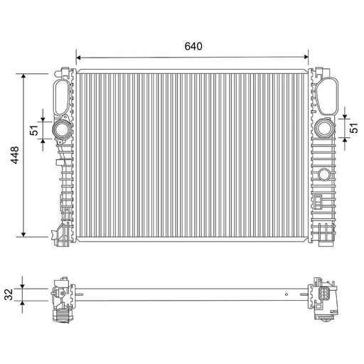 Valeo Engine Radiator 735120
