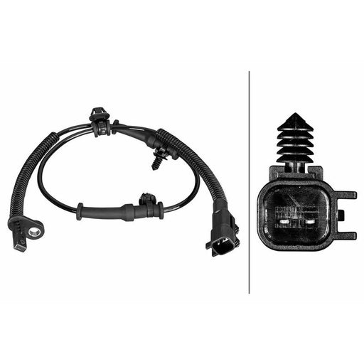 Hella ABS Wheel Speed Sensor Rear 6PU 358 219-241