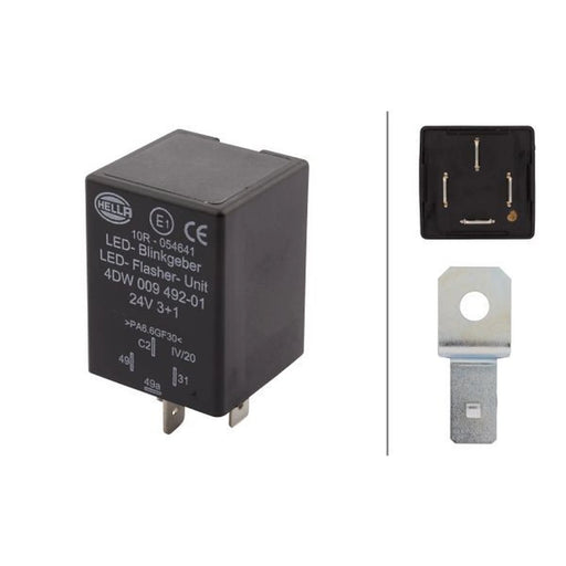 Hella Indicator Flasher Relay 4DW 009 492-011