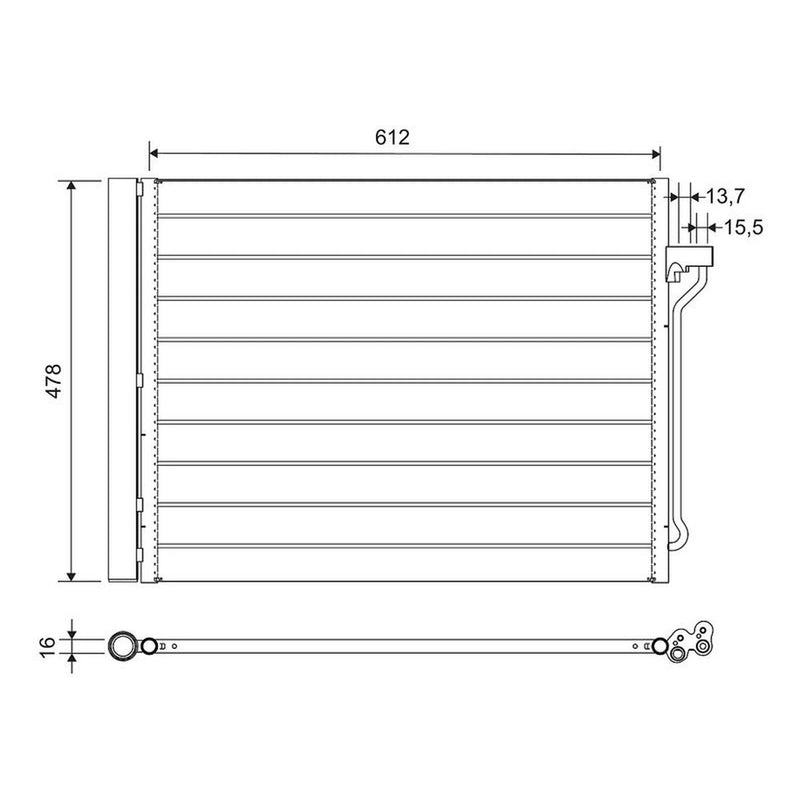 Valeo Air Conditioning Condenser 814113