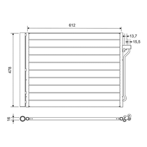 Valeo Air Conditioning Condenser 814113